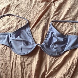 wired lavender bikini top